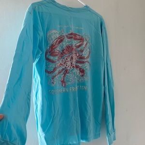 ECU Southern Fried Cotton Women’s Long Sleeve T-Shirt - Size Large